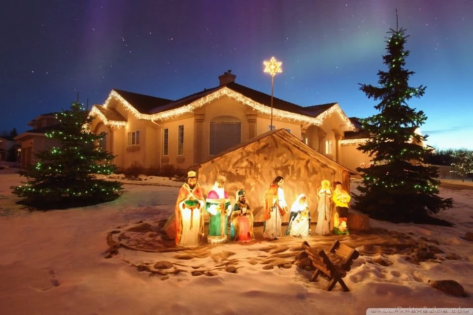 Outdoor Christmas Nativity Scene HD Desktop Wallpapers : Widescreen ...