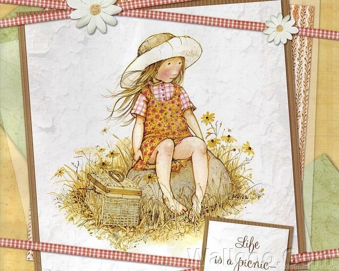 Holly Hobbie Illustrations Of Lovely Girls 1   Wallcoo.net
