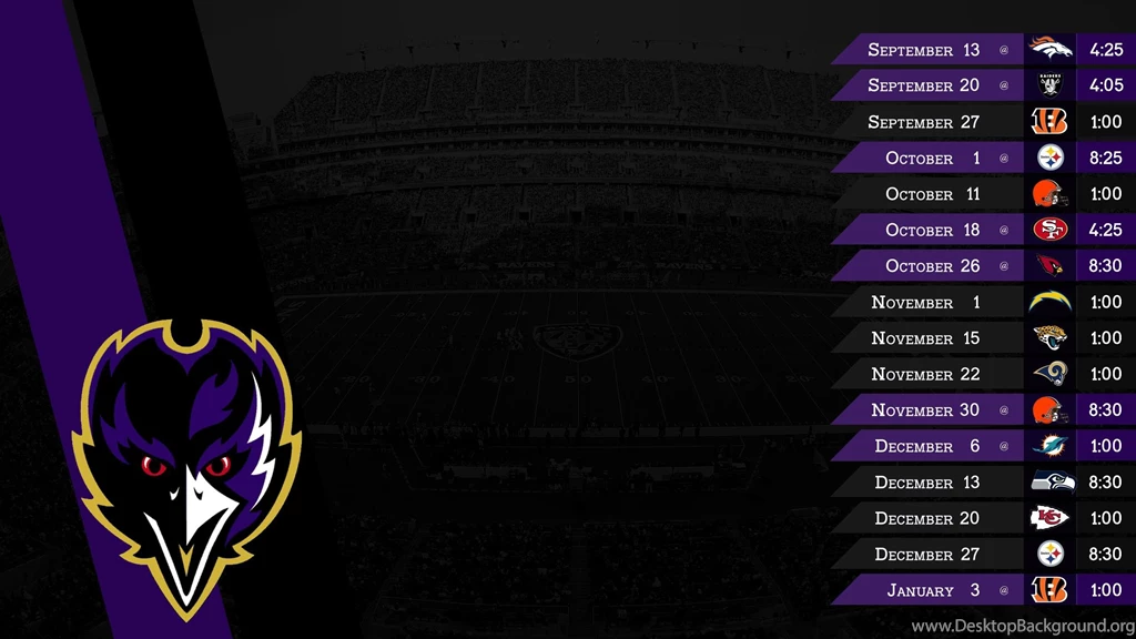 2015 Schedule Wallpapers : Ravens
