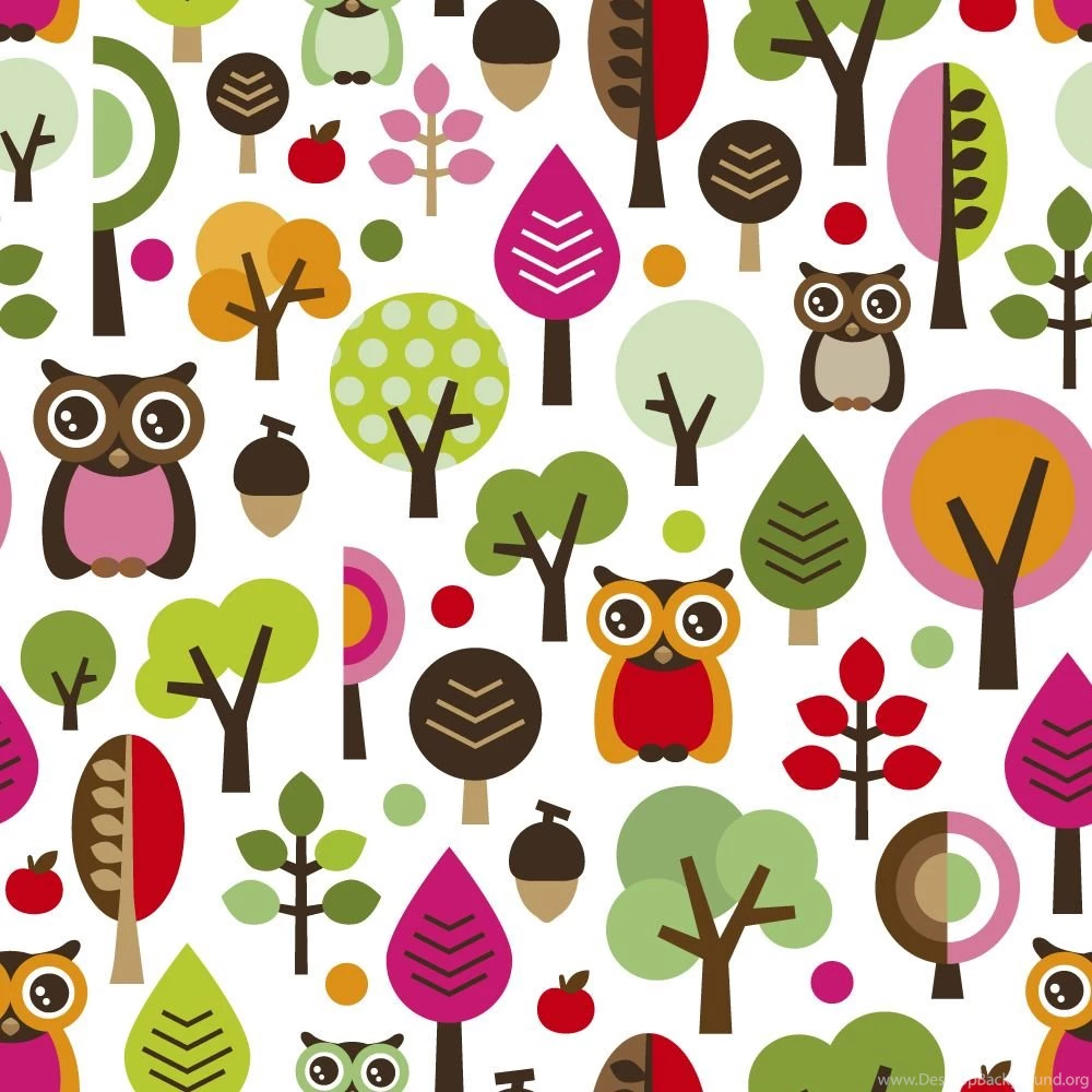 Wallpapers Cute Owls Colours