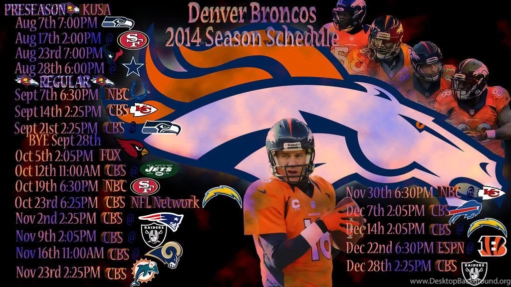 Denver Broncos Wallpapers Schedule By DenverBroncosFanArt On DeviantArt