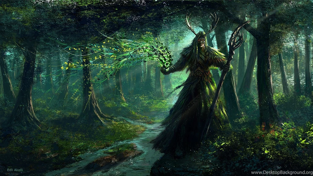 Full HD Wallpapers + Drawings And Paintings, Green, Nature, By ...