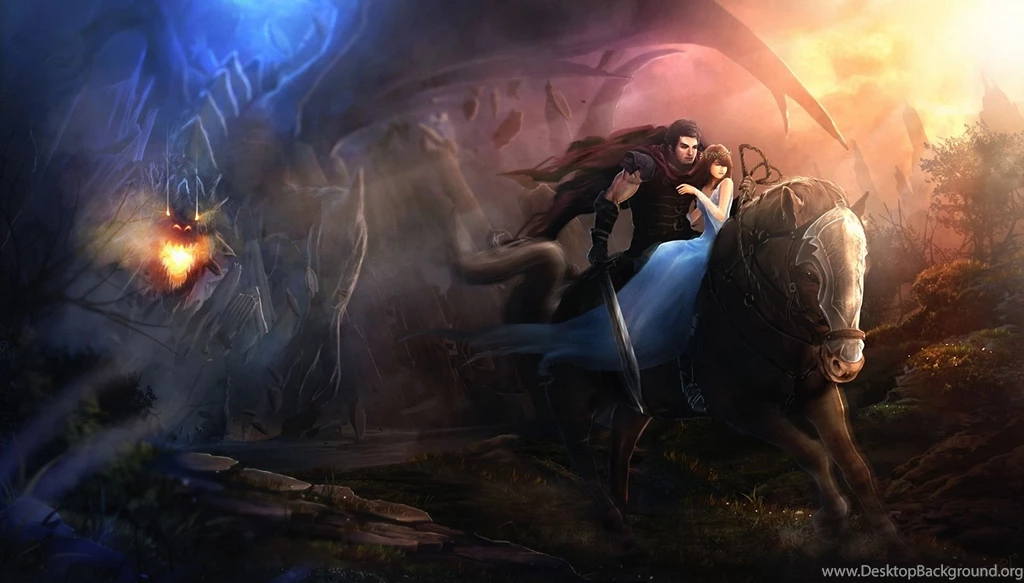 Horses Dragons Love Fantasy Dragon Dark Wallpapers