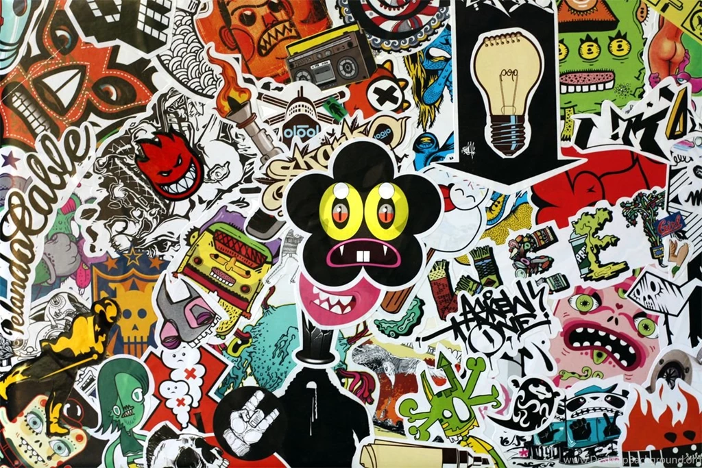DeviantArt: More Like Macbook Pro Sticker Bomb By Afitiity