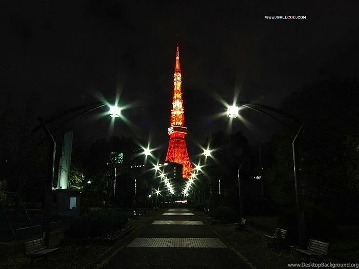 Tokyo Travel   Tokyo Tower At Night (Vol.1)   Wallcoo.net