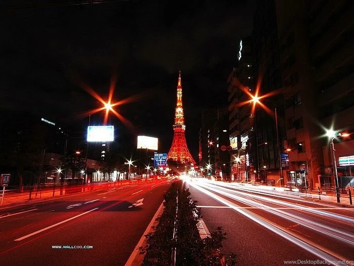 Tokyo Tower Photos Illuminated Tokyo Tower At Night43 Wallcoo.net