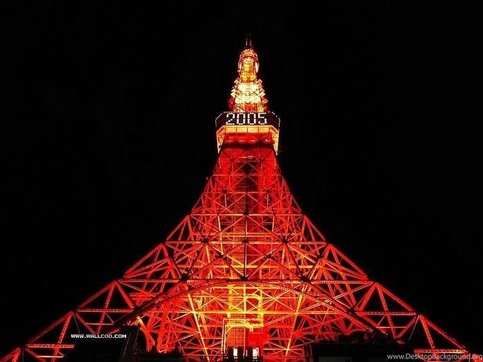 Tokyo Tower Photos Illuminated Tokyo Tower At Night1 Wallcoo.net