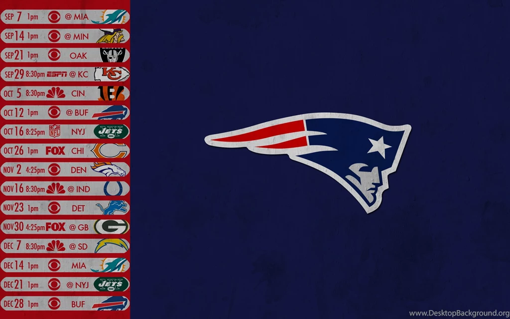 Anyone Interested In Some 2014 Schedule Wallpapers? : Patriots