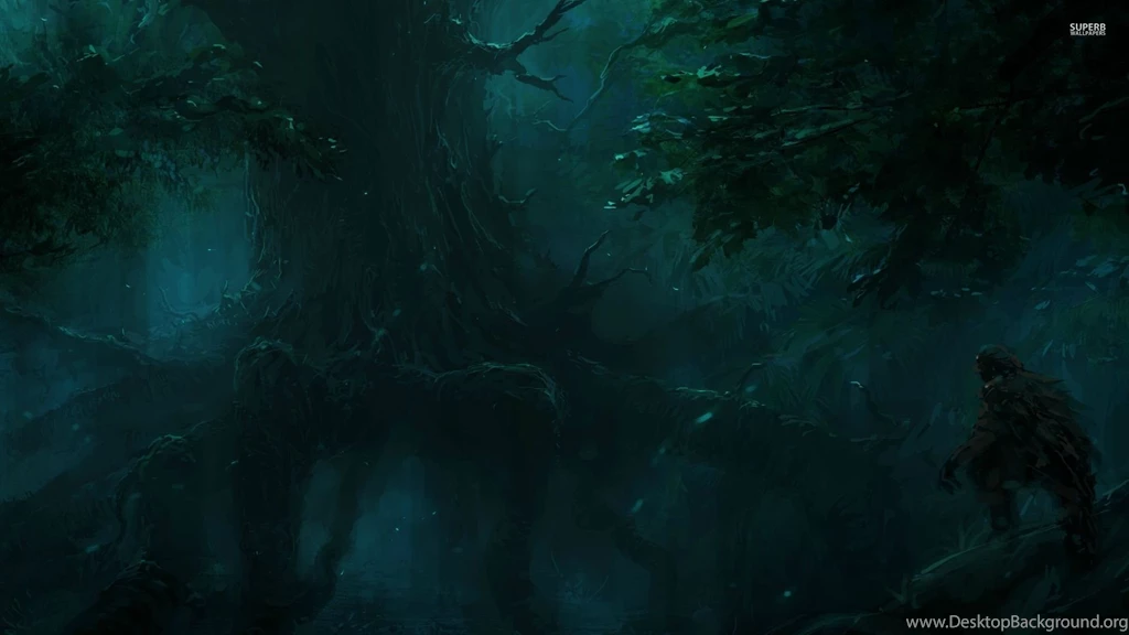 Hunter In The Dark Forest Wallpapers   Fantasy Wallpapers
