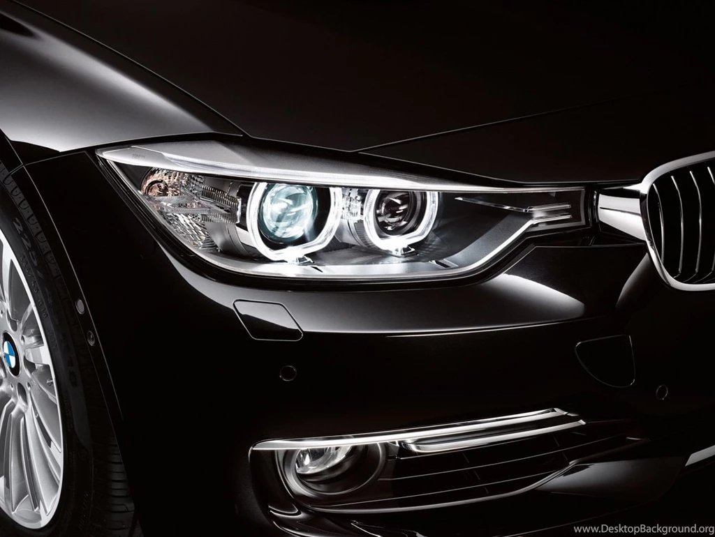 Black BMW 3 Series Front Light   Wallpapers