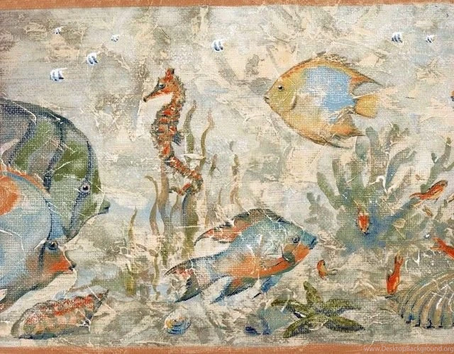 Blue Angel Fish Wallpapers Border, Roll   Traditional   Wallpapers ...