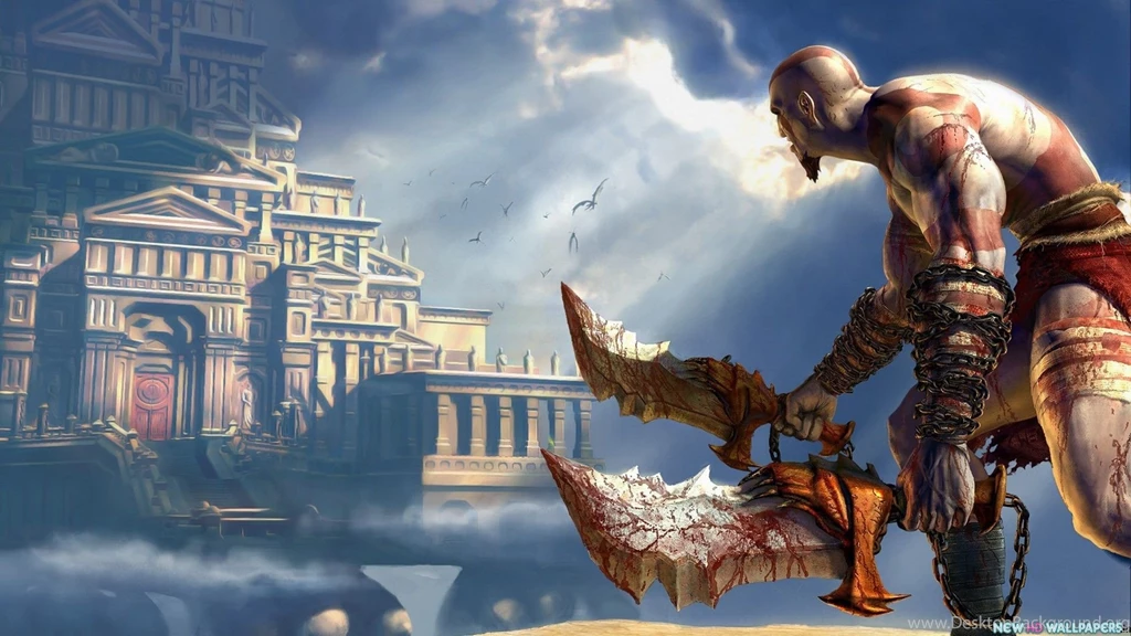 God Of War 2 Game Wide HD Desktop Backgorund