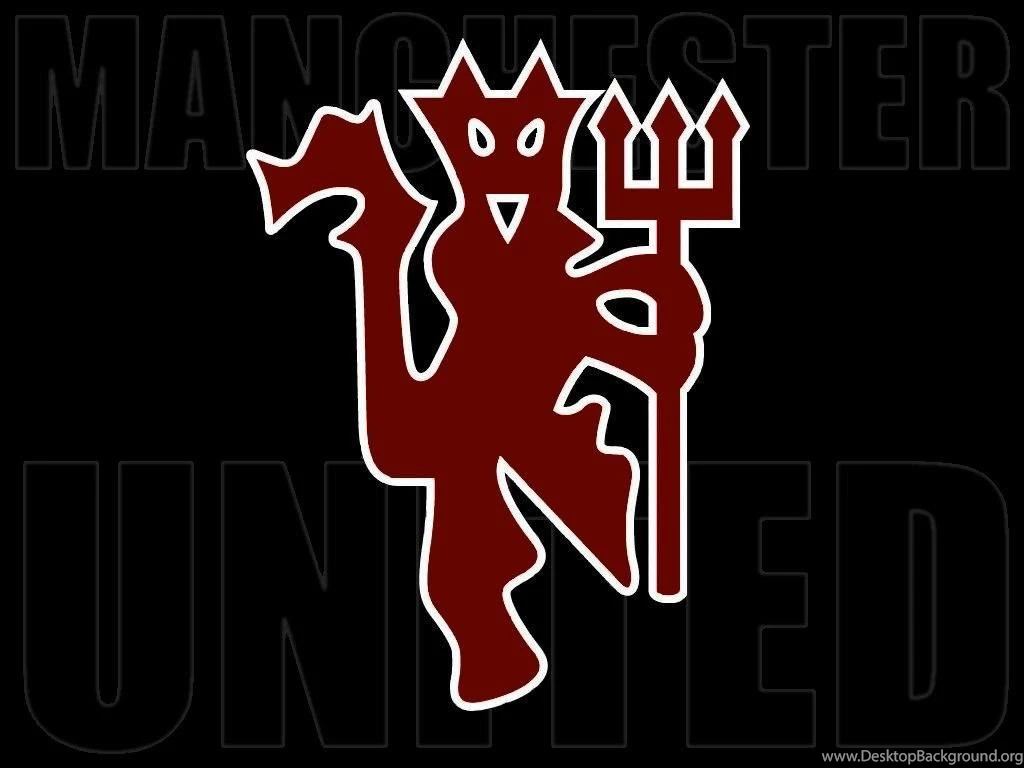 1024x768px Man United Logo Dark Blue Backgrounds