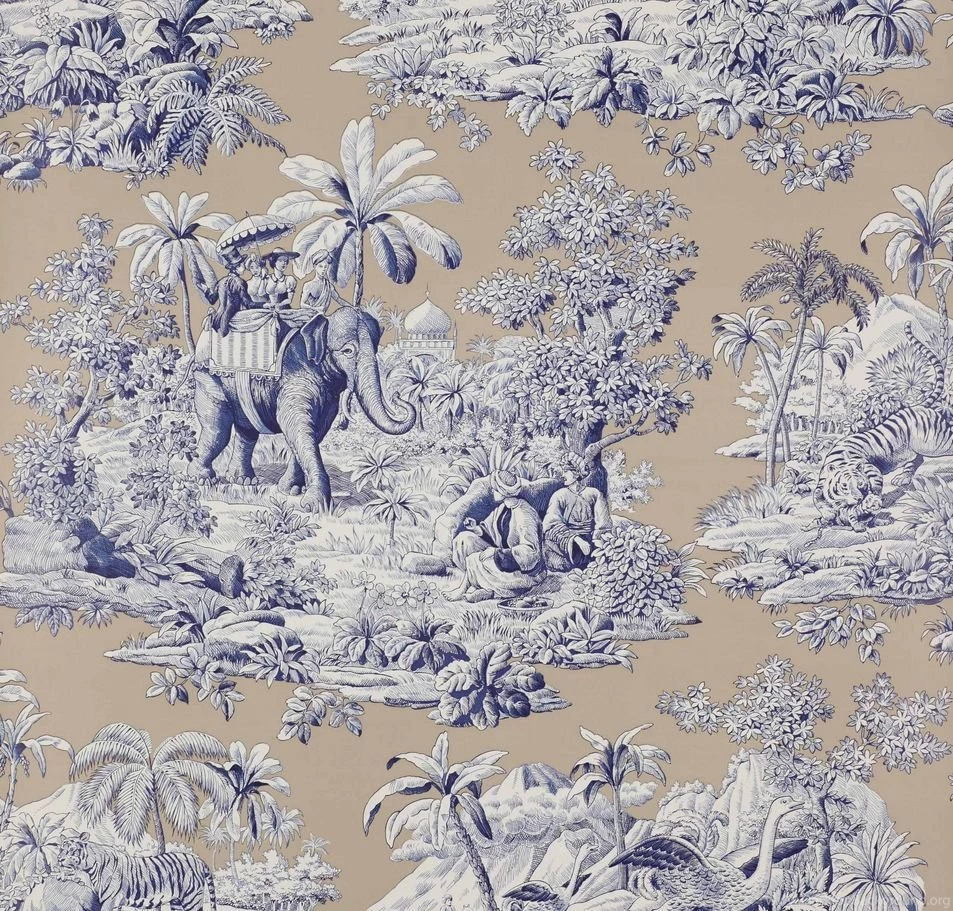 Patterned Wallpapers / Scenic / Fabric / Traditional   BENGALE ...