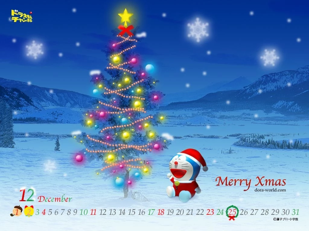 Christmas Doraemon Wallpapers Desktop