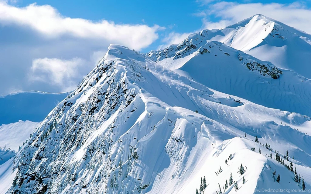 Snow Mountains   Wallpaper.
