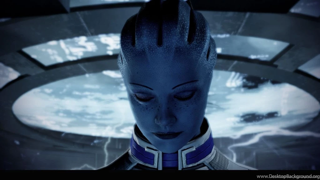 Download 1366x768 Liara Looking Down Wallpapers