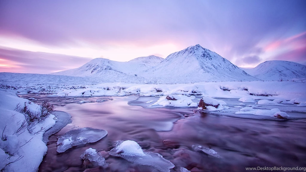 2560x1440 Surreal, Winter, Landscape, Snow, Ice, River, Mountain ...