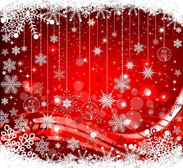 The Exquisite Christmas Ball Backgrounds 05 Vector Free Vector ...