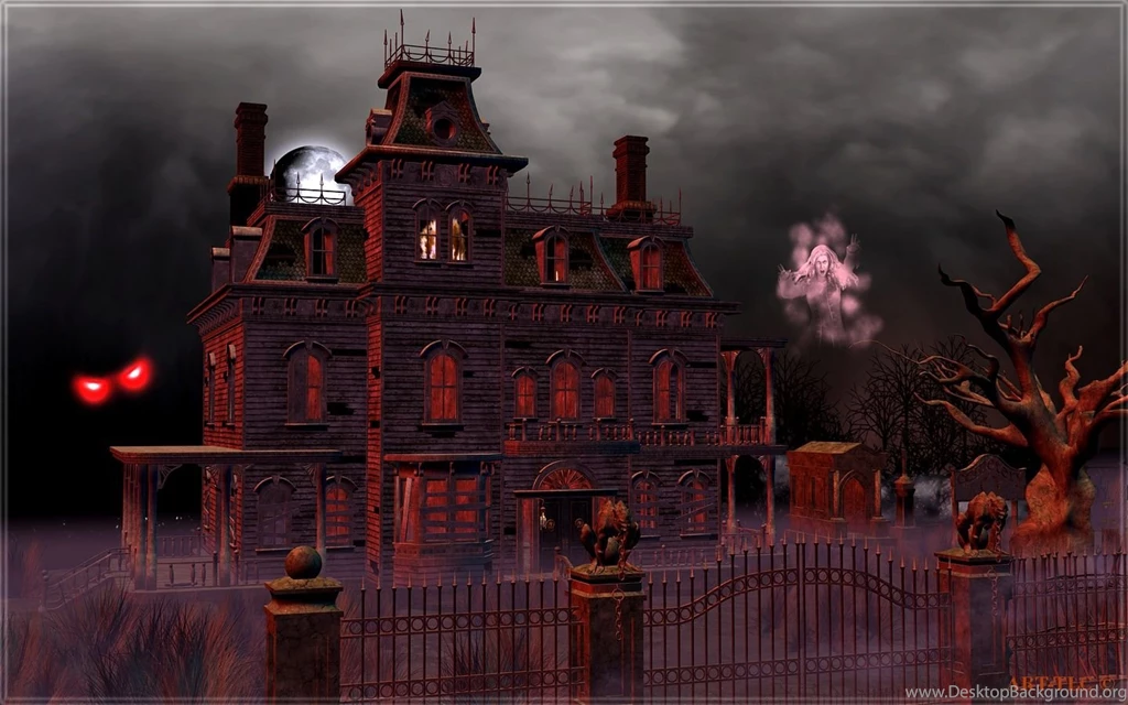 Free Wallpapers By ART TLC, Wallpapers TLC, Haunted House Wide ...