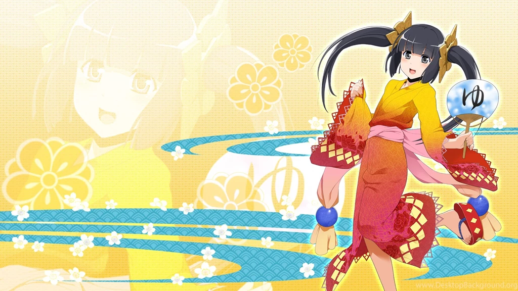 Download Wallpapers 3840x2160 Onigiri, Mmorpg, Girl, Anime, Kimono ...