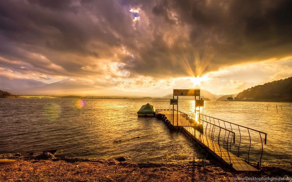 Sunset Evening Nature Desktop Wallpapers   New HD Wallpapers