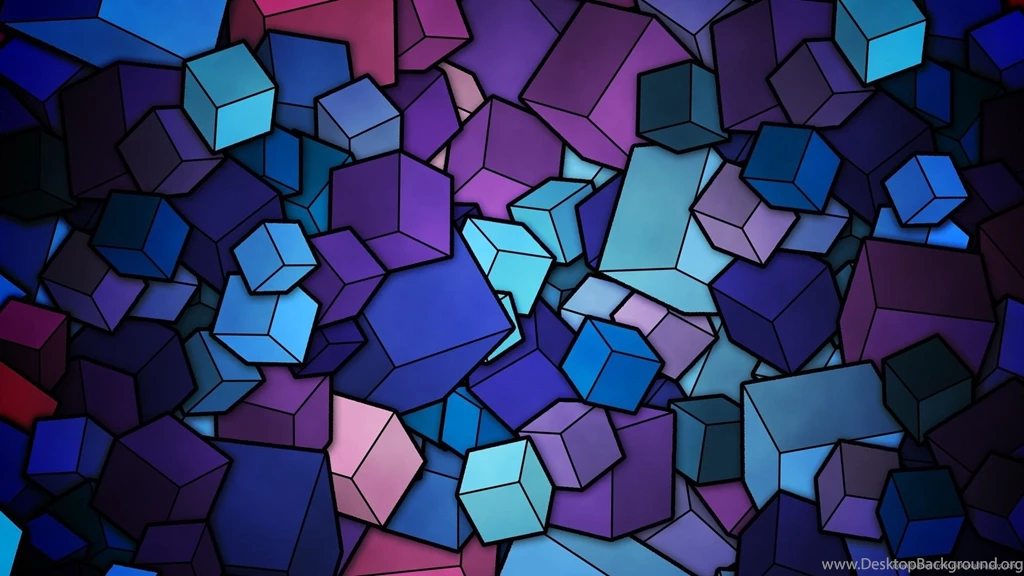 Download 1920x1080 Blue Cubes Wallpapers