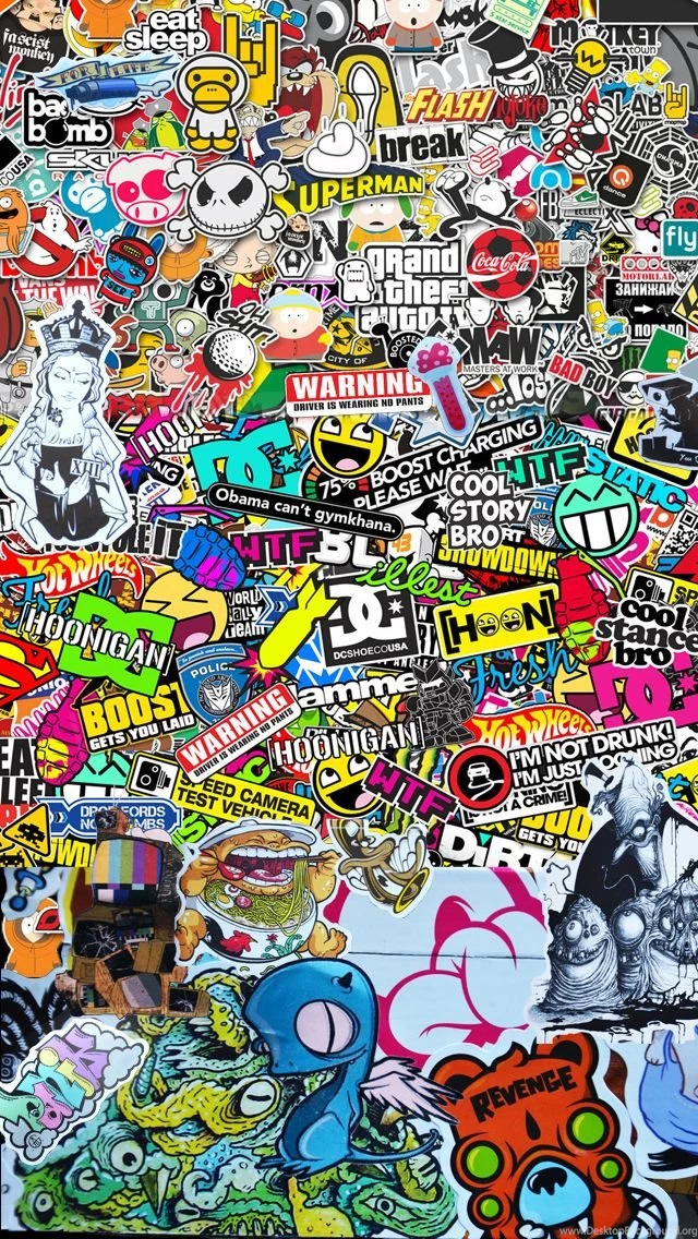 STICKER BOMB Wallpapers For iPhone 6 Imgur