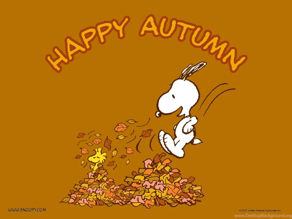 Snoopy Happy Autumn Autumn Wallpapers (25733615) Fanpop