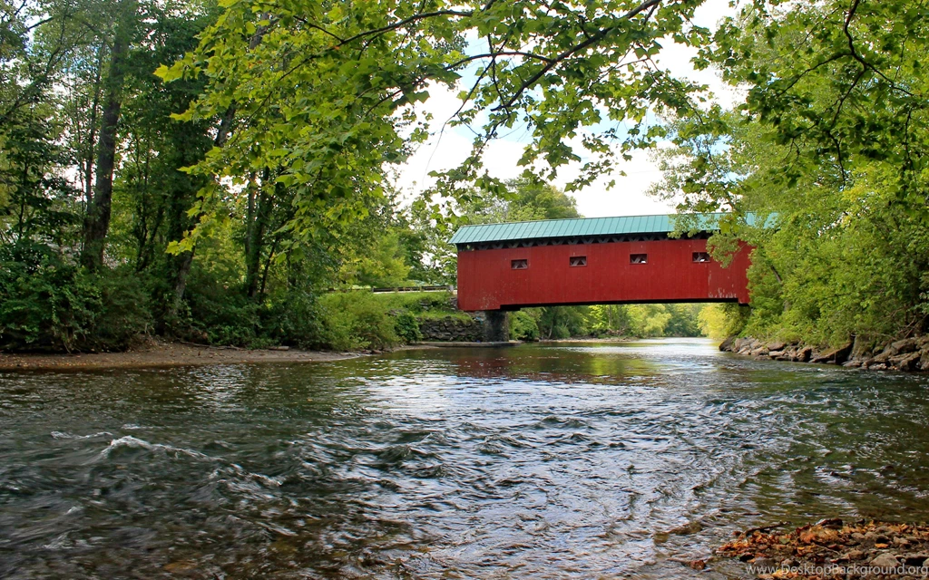 Bridge At The Green Covered Bridge   (
