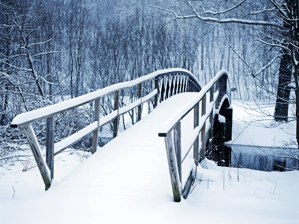 Snow Covered Bridge Wallpapers