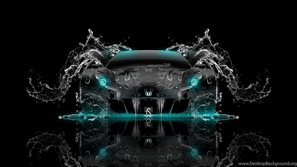 Honda HSV Super Water Car 2014 Azure Neon HD Wallpapers design by Tony Kokhan www.el tony.com_.jpg