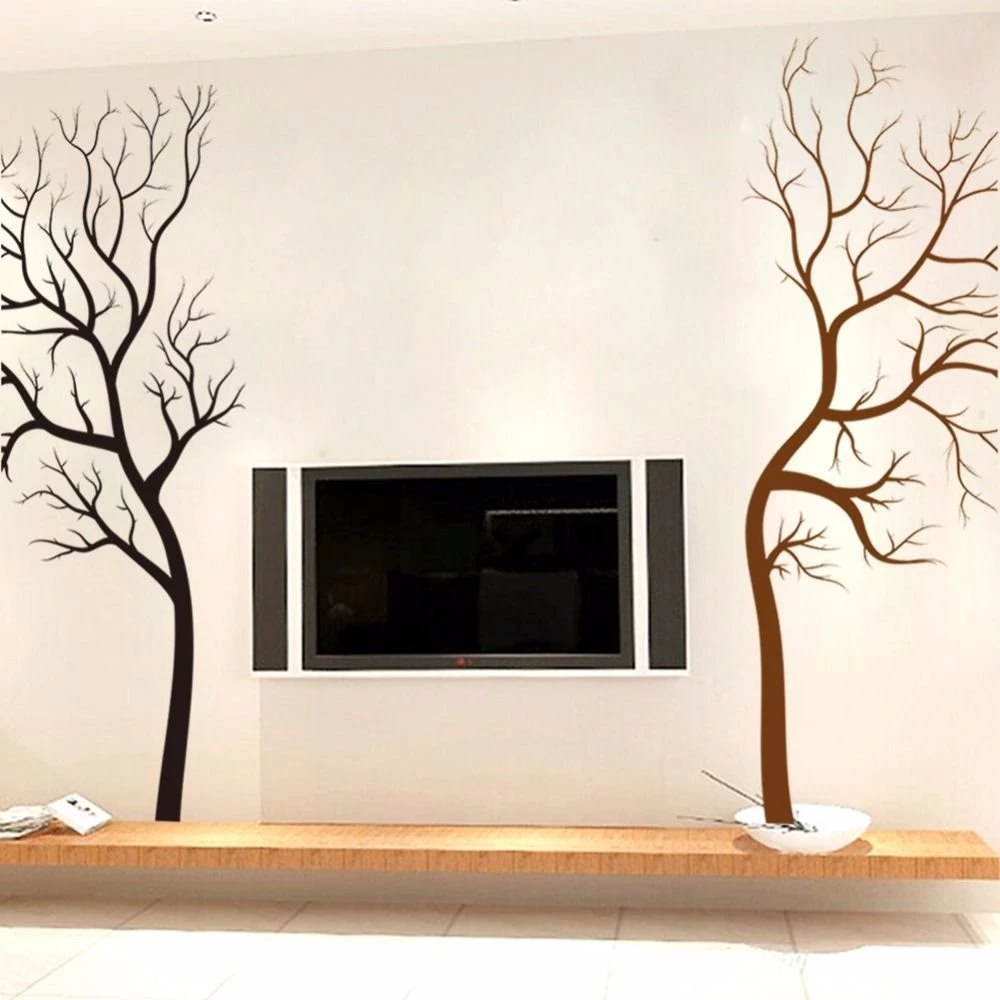 100cm*85cm Large Tree Branch Art Decor Vinyl Wall Sticker ...