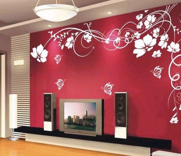 DIY Romantic PVC High Quality Wall Sticker /Love Grass Wall Decor ...