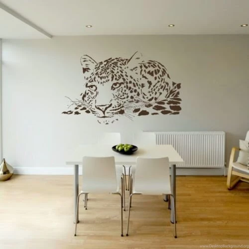 Popular Tiger Leopard Vinyl Wall Sticker Animal Home Decal Wall ...