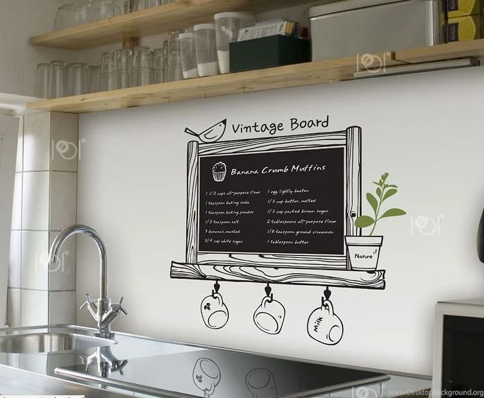 Aliexpress.com : Buy Vinyl Chalkboard Wall Stickers Wallpapers ...