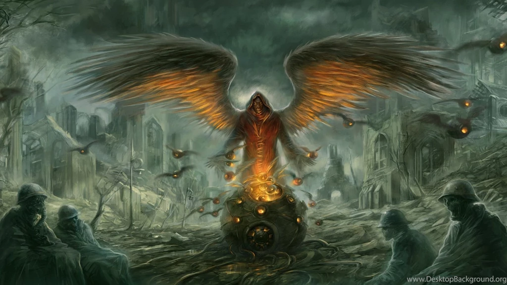 Dark Horror Post Apocalyptic Demon Evil Angel Warrior Soldier ...