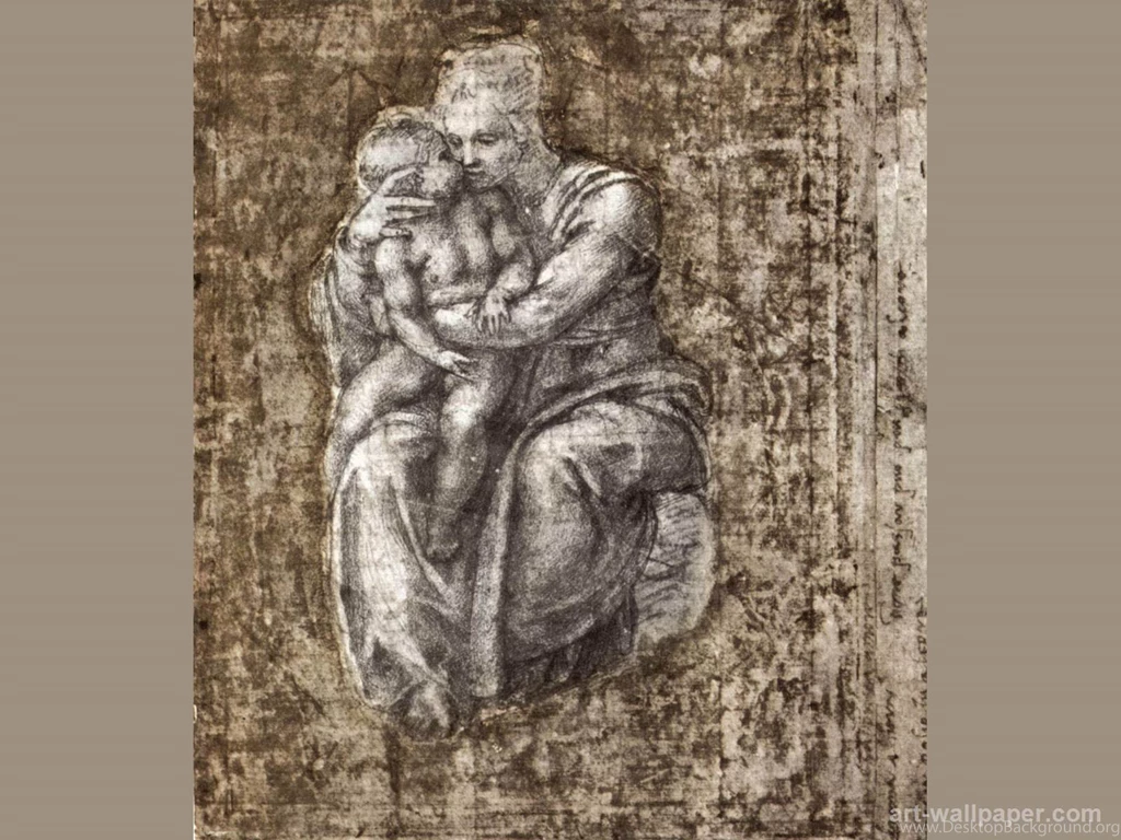 Madonna And Child , Buonarroti Michelangelo Wallpapers