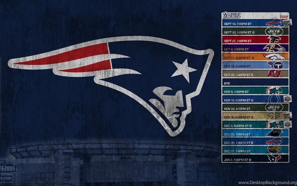 2009 Patriots Schedule Wallpapers