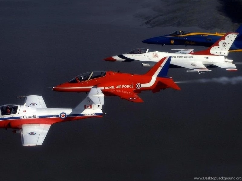 Snow Birds Red Arrows Thunderbirds, Blue Angels Free Desktop ...