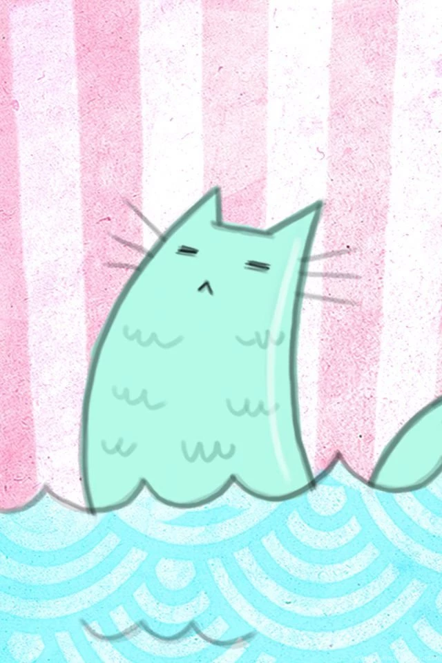 Year Of The Water Snake Cat iPhone Wallpapers Set & Starbucks ...