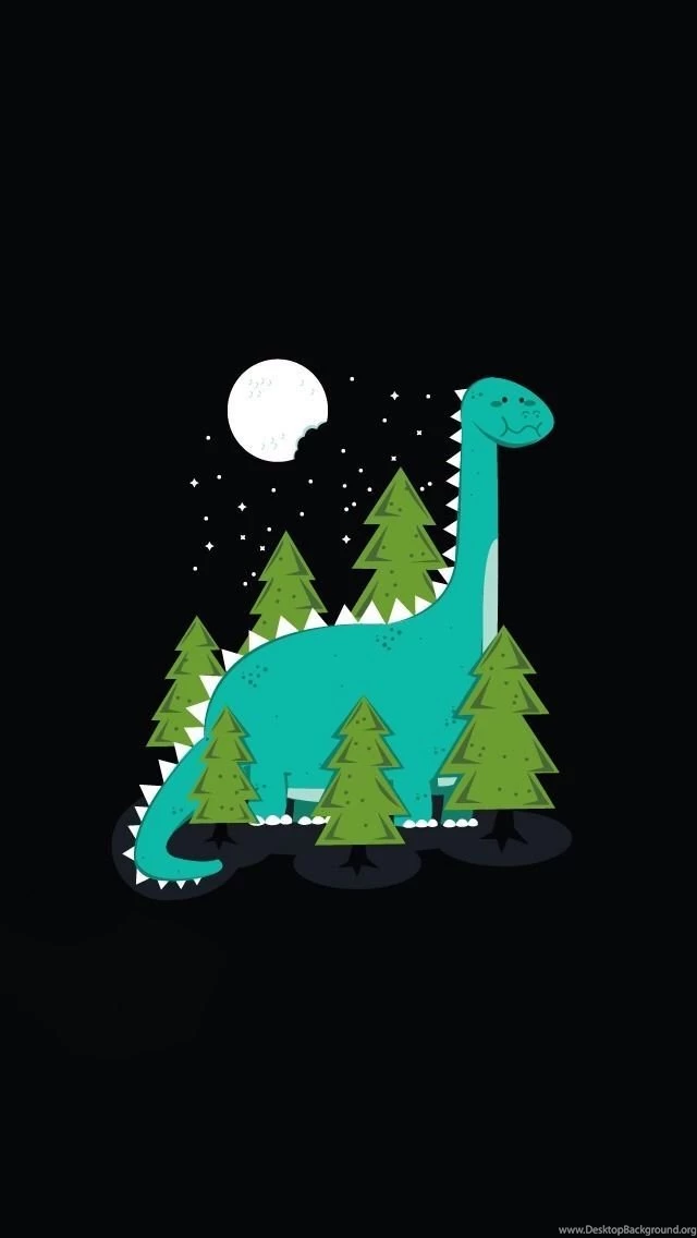 TAP AND GET THE FREE APP! Art Creative Cute Moon Trees Dinosaur ...