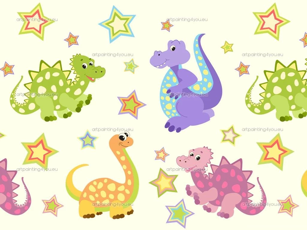 Wallpapers Borders For Kids Cute Dinosaur (1090en). 