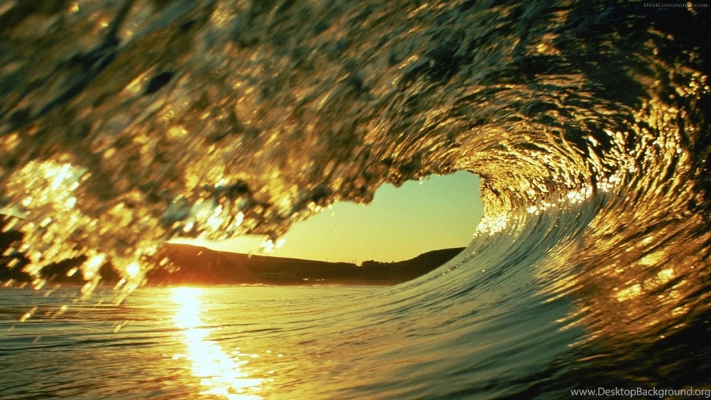 Surfing Waves In Sunset Free Download Image Wallpaper, Size ...