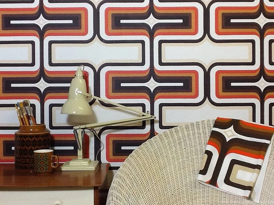 Geometric 70s Style Wallpapers By Sharon Jane
