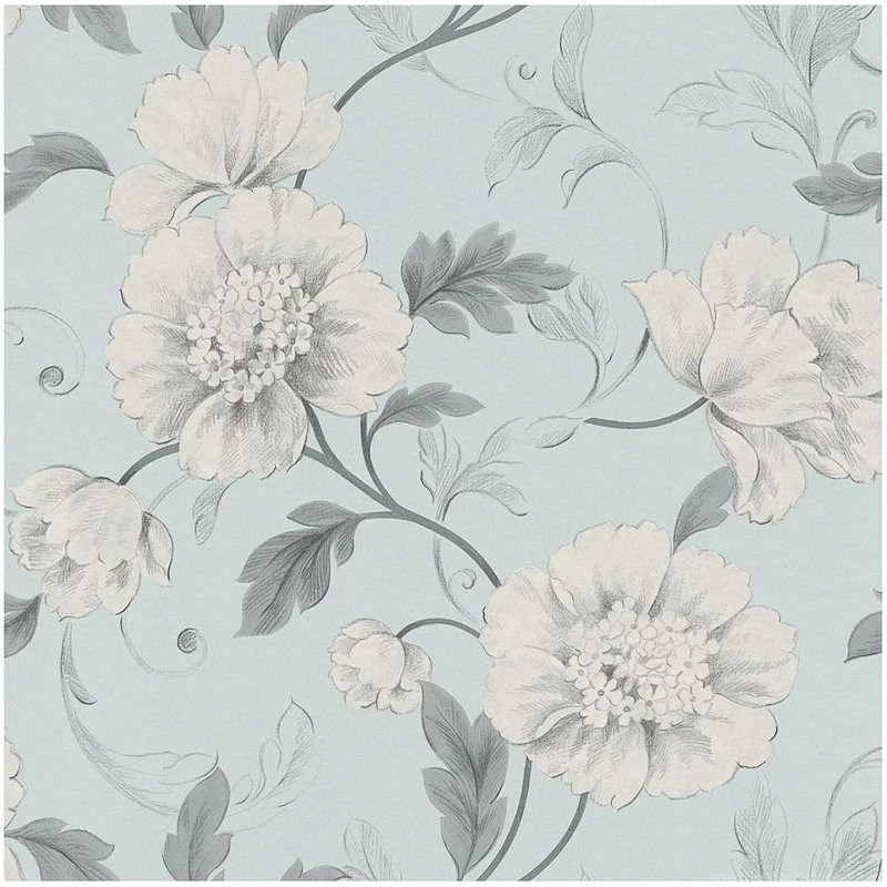 B&M: > Rasch Taste Boutique Blue Grey Motif Wallpapers 312352