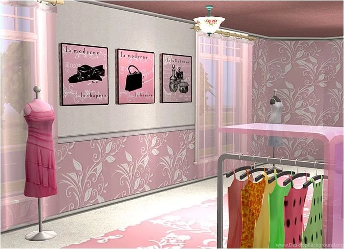 Mod The Sims   3 Floral Wallpapers Sets   4 Creamy Colors