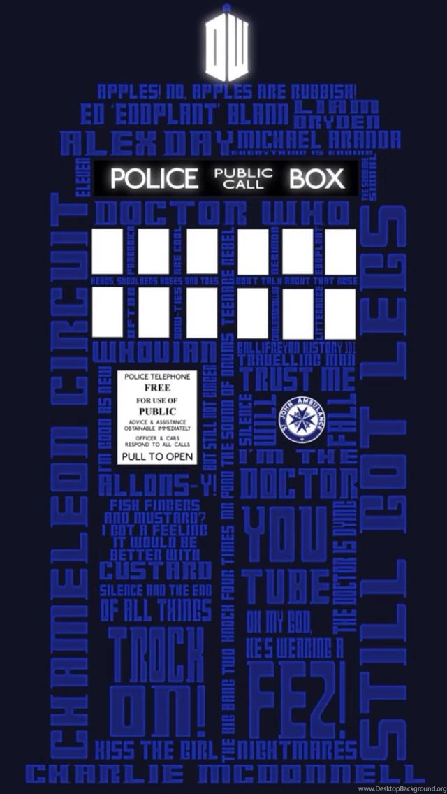 Blue Tardis iPhone 5 Wallpapers (640x1136)