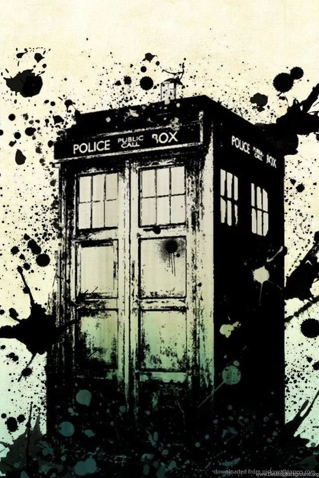 Download TARDIS Ink Wallpapers For iPhone 4
