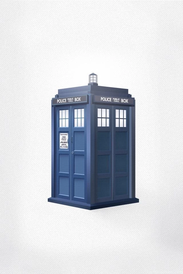 Minimalist TARDIS Iphone Lock Screen Wallpapers Imgur